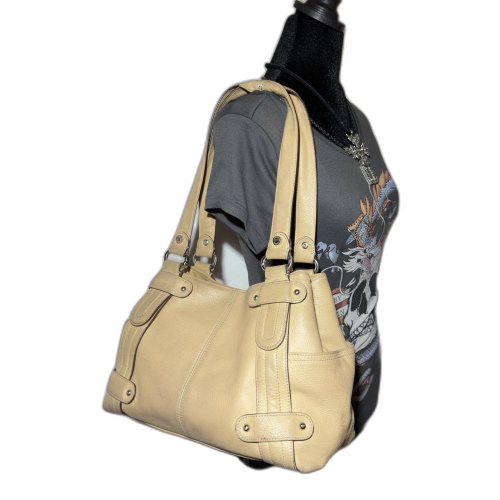 Tignanello Camel Tan Leather Women’s Shoulder Bag